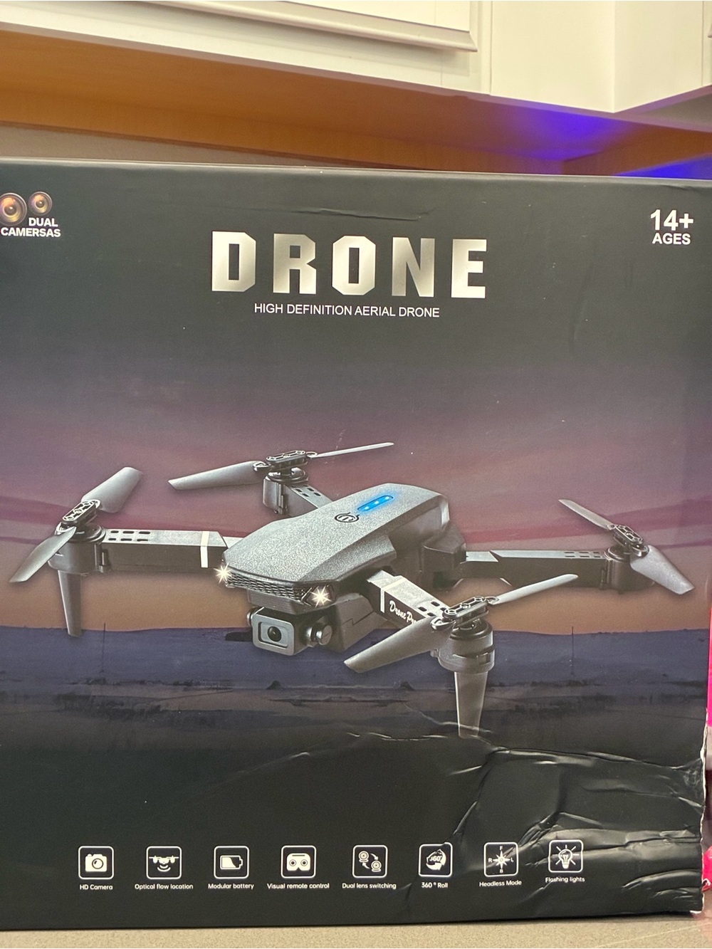 High Definition Aerial Drone with Dual Cameras - Gray